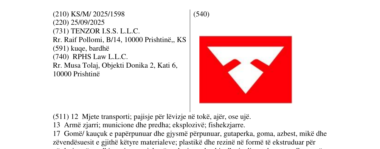Zëri i markës TENZOR në buletin