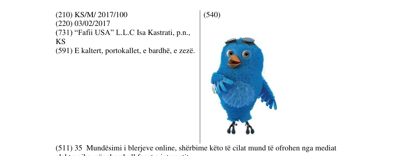 Zëri i markës Markë figurative në buletin
