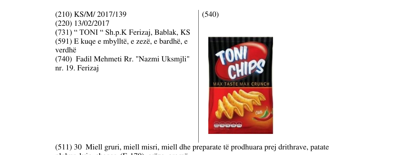 Zëri i markës Markë figurative në buletin