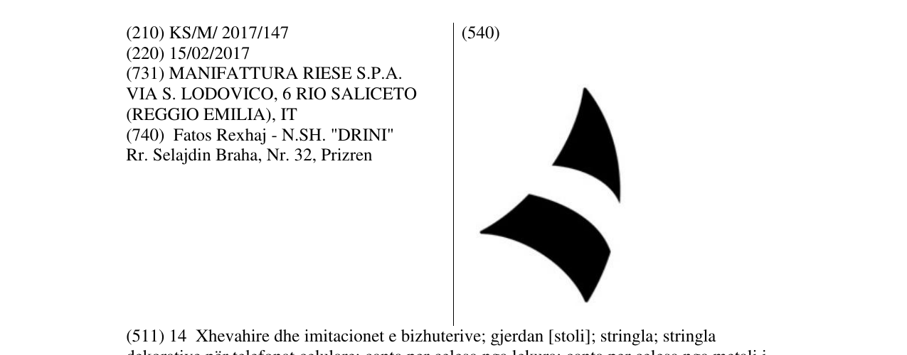 Zëri i markës Markë figurative në buletin