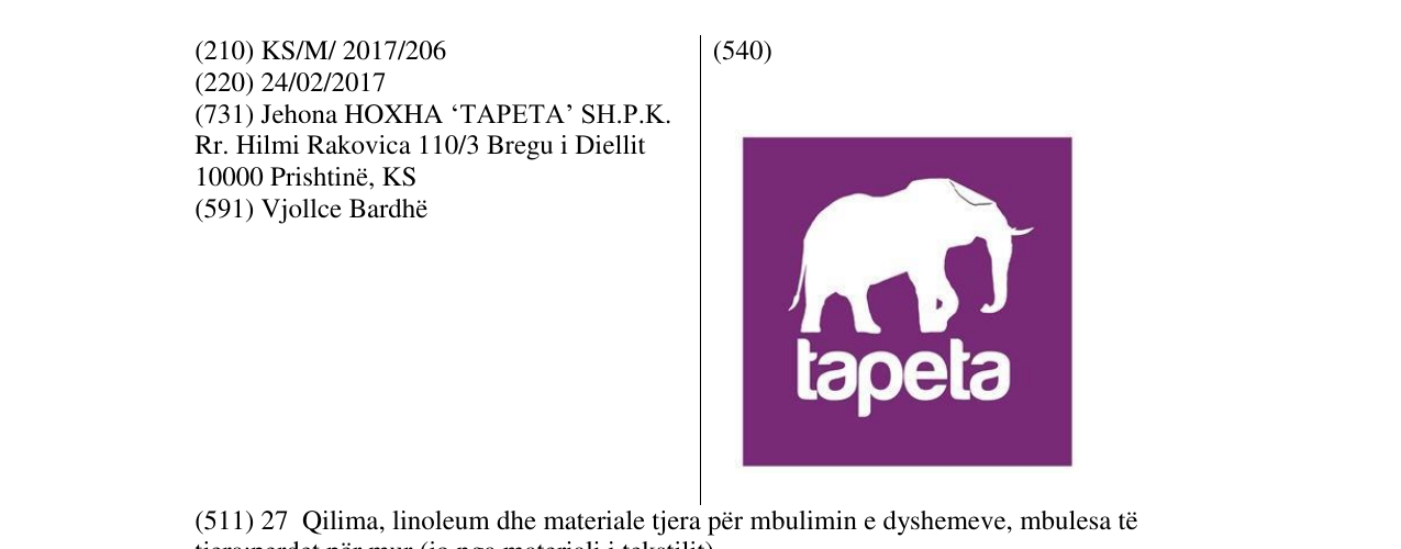 Zëri i markës tapeta në buletin