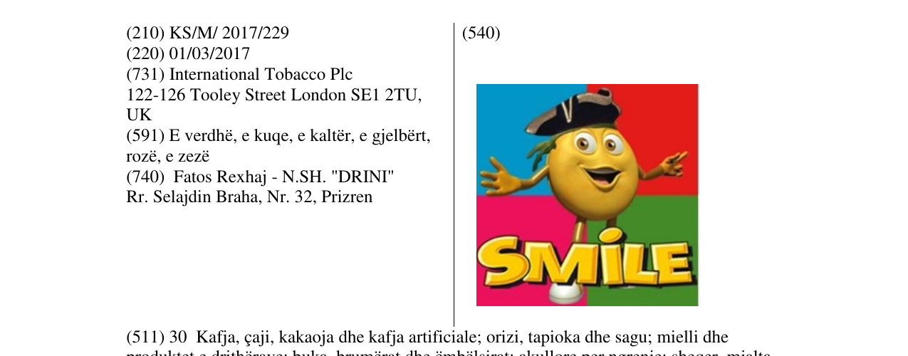 Zëri i markës SMILE në buletin