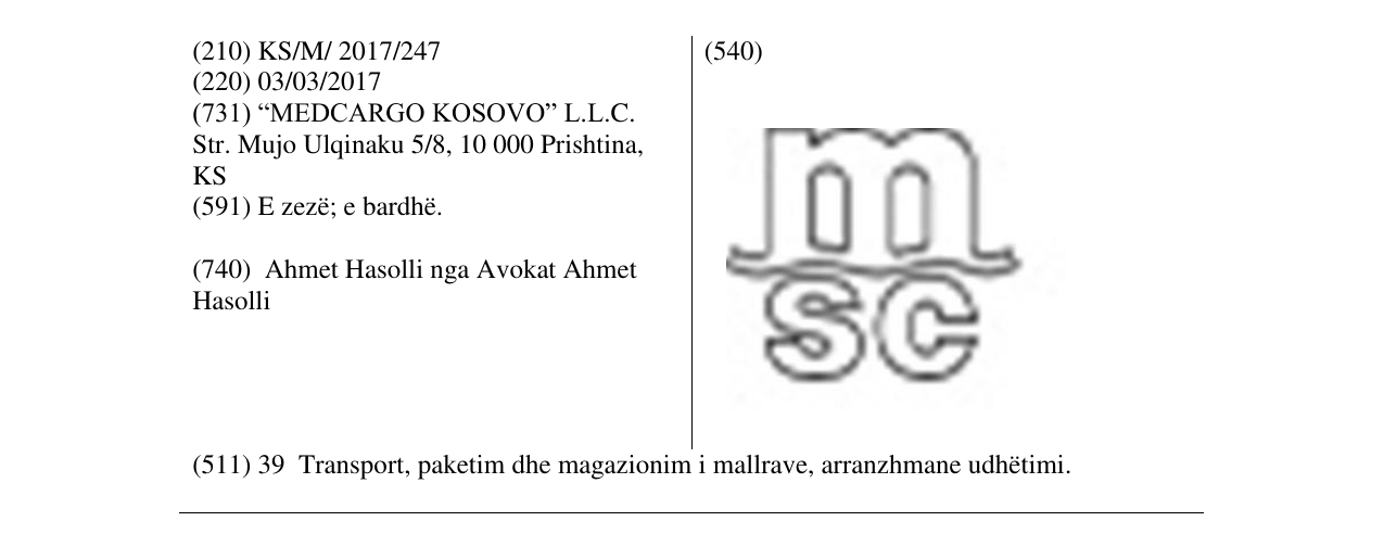 Zëri i markës msc në buletin