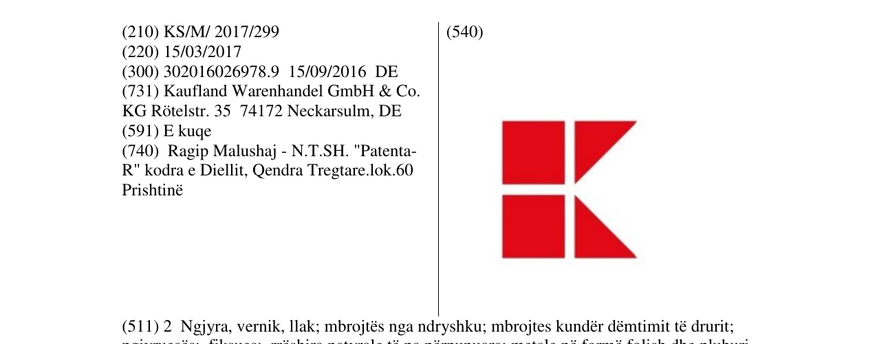 Zëri i markës K në buletin