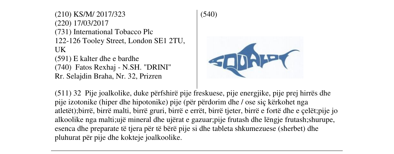 Zëri i markës Markë figurative në buletin