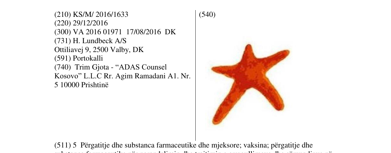 Zëri i markës Markë figurative në buletin