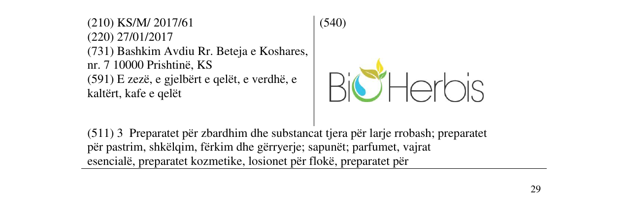 Zëri i markës BiOHerbis në buletin