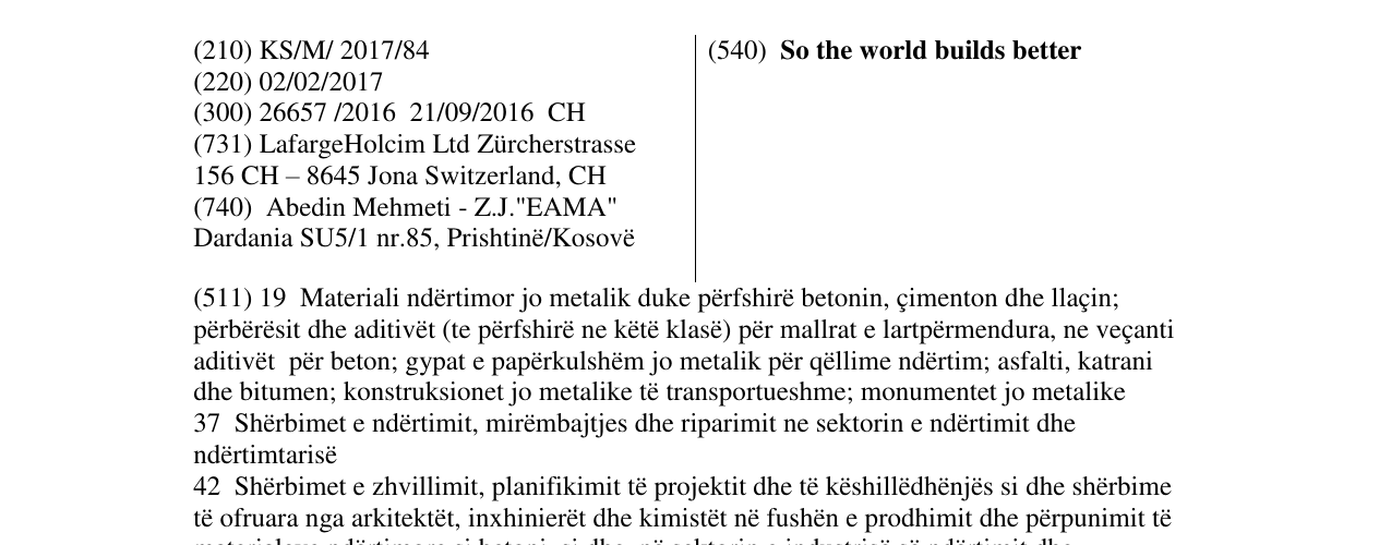 Zëri i markës So the world builds better në buletin