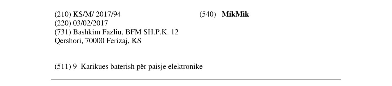Zëri i markës MikMik në buletin