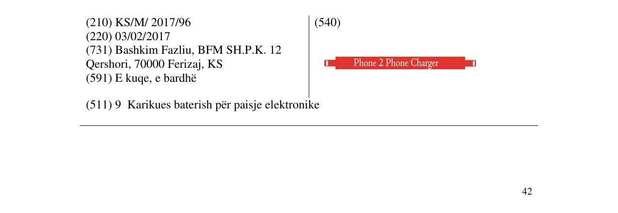 Zëri i markës Phone 2 Phone Charger në buletin
