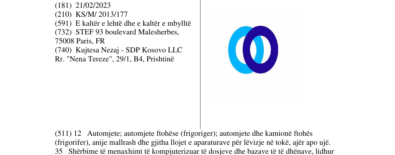 Zëri i markës Markë figurative në buletin