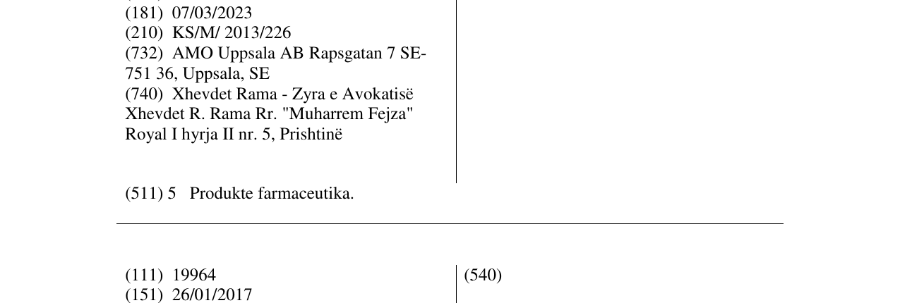 Zëri i markës HEALON në buletin
