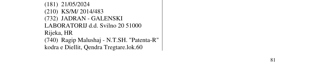 Zëri i markës BIMANOX në buletin