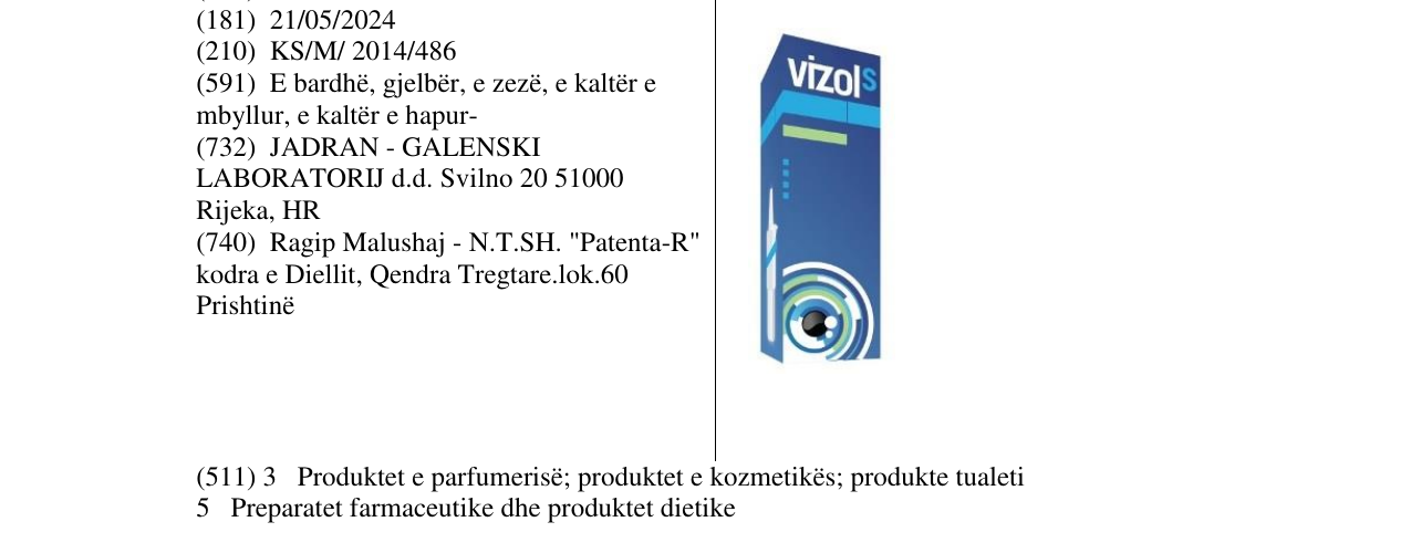 Zëri i markës vizolS në buletin