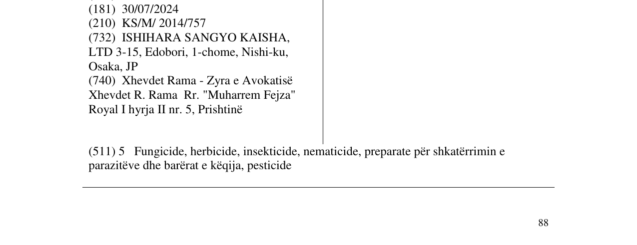 Zëri i markës KUSABI në buletin