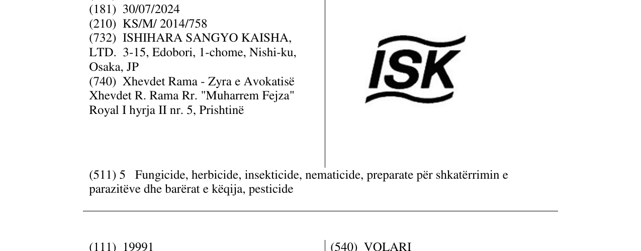 Zëri i markës ISK në buletin