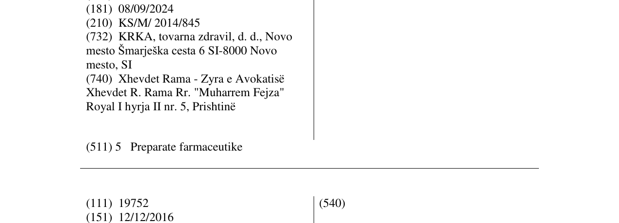 Zëri i markës PRAGIOLA në buletin