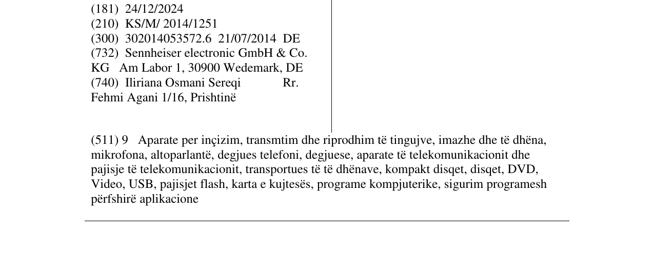 Zëri i markës SENNHEISER në buletin