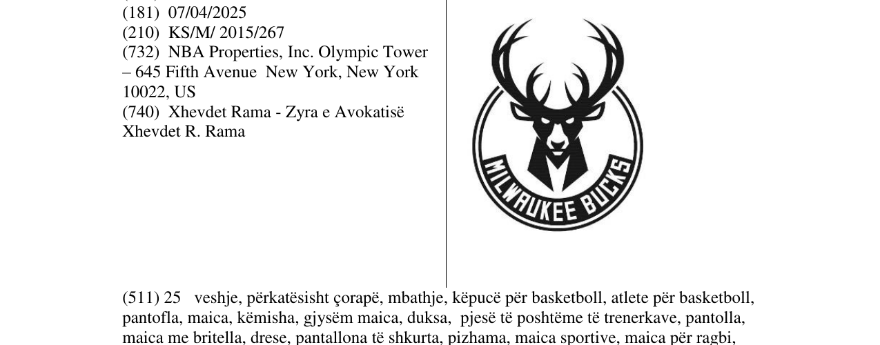 Zëri i markës MILWAUKEE BUCKS në buletin