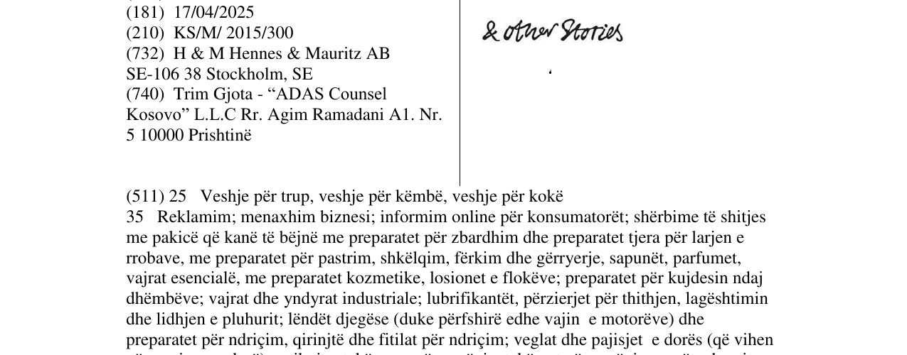 Zëri i markës Markë figurative në buletin
