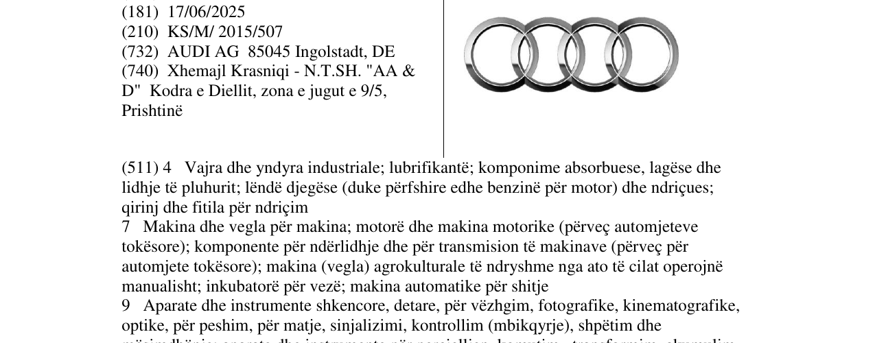 Zëri i markës Markë figurative në buletin