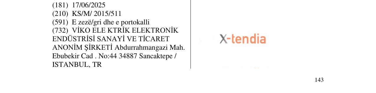 Zëri i markës X-tendia në buletin