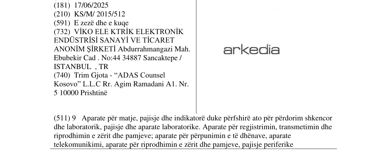 Zëri i markës arkedia në buletin