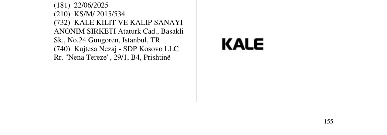 Zëri i markës KALE në buletin