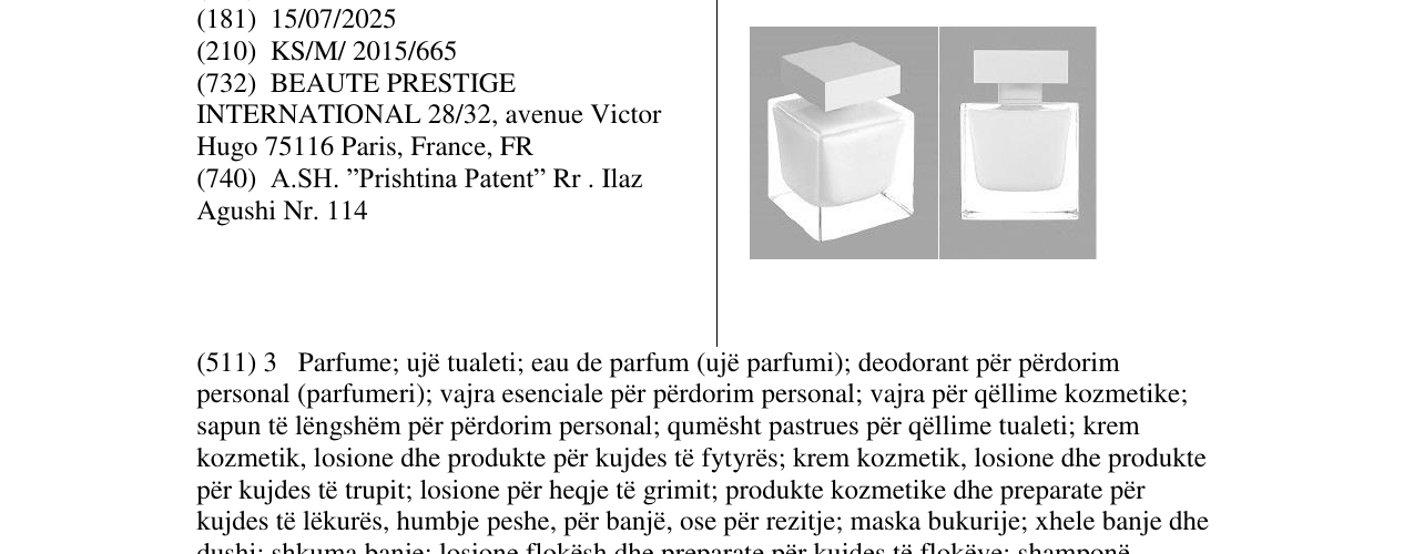 Zëri i markës Markë figurative në buletin