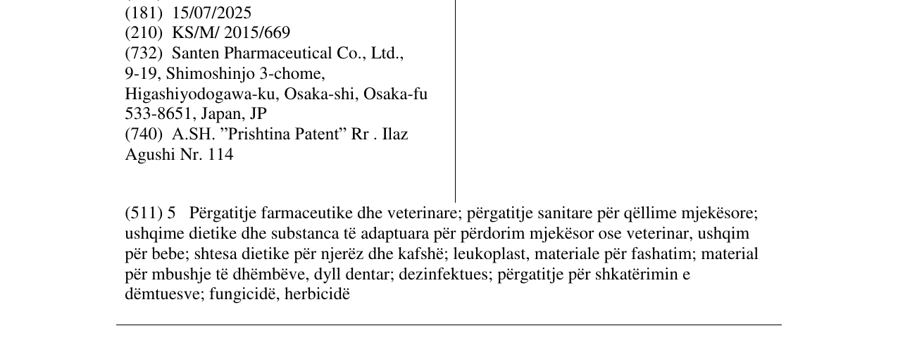 Zëri i markës TAPTIQOM në buletin