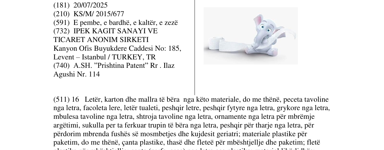 Zëri i markës Markë figurative në buletin