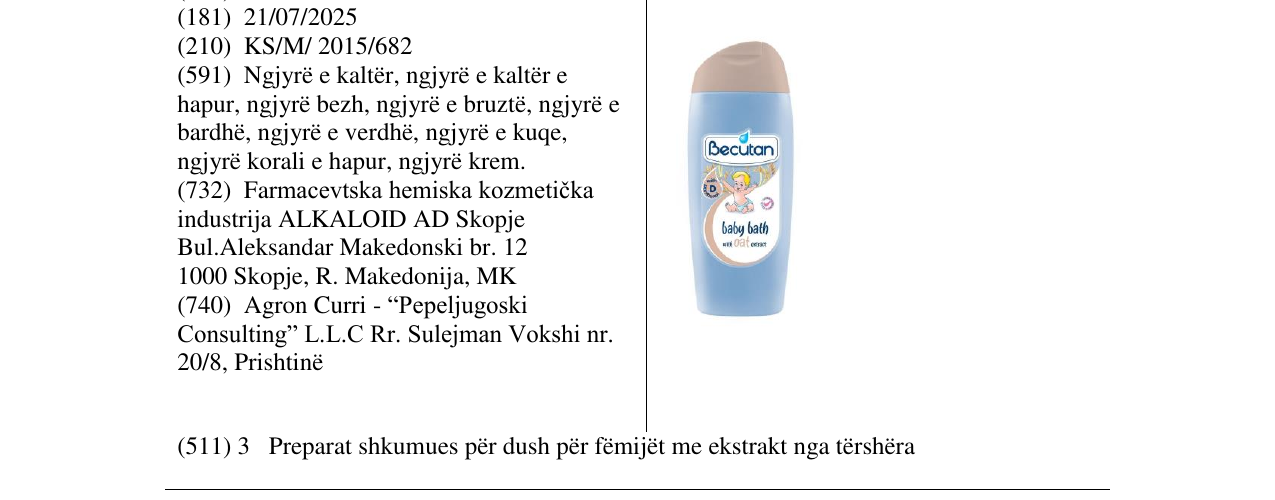 Zëri i markës Markë figurative në buletin
