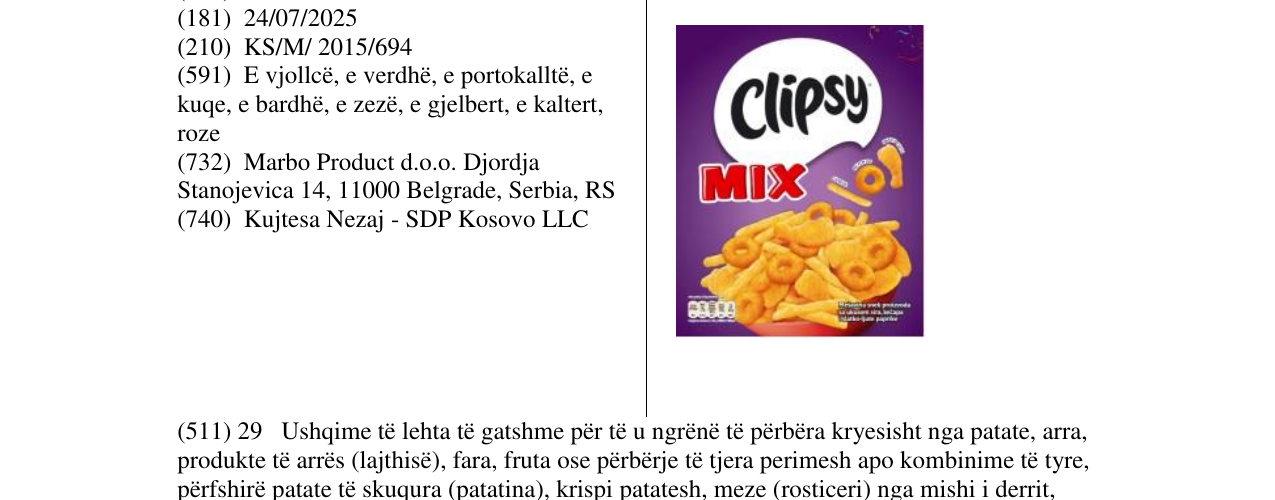 Zëri i markës Markë figurative në buletin