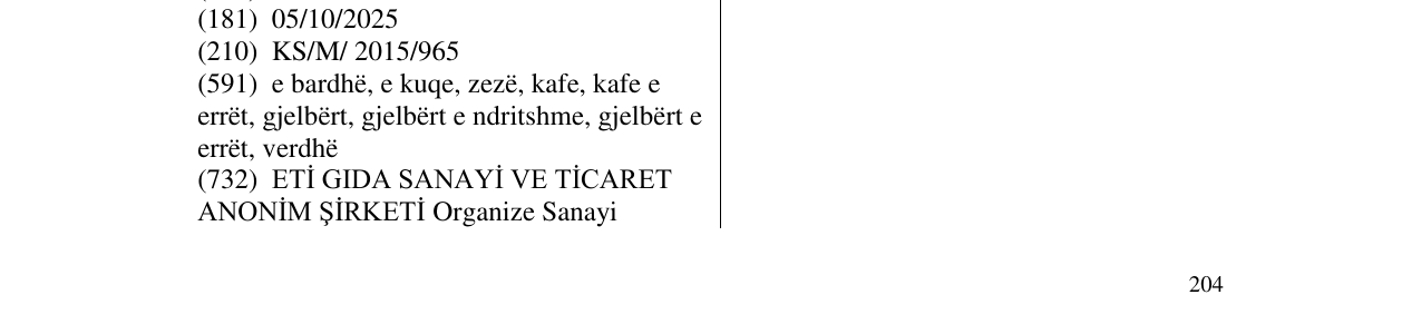 Zëri i markës ETi në buletin