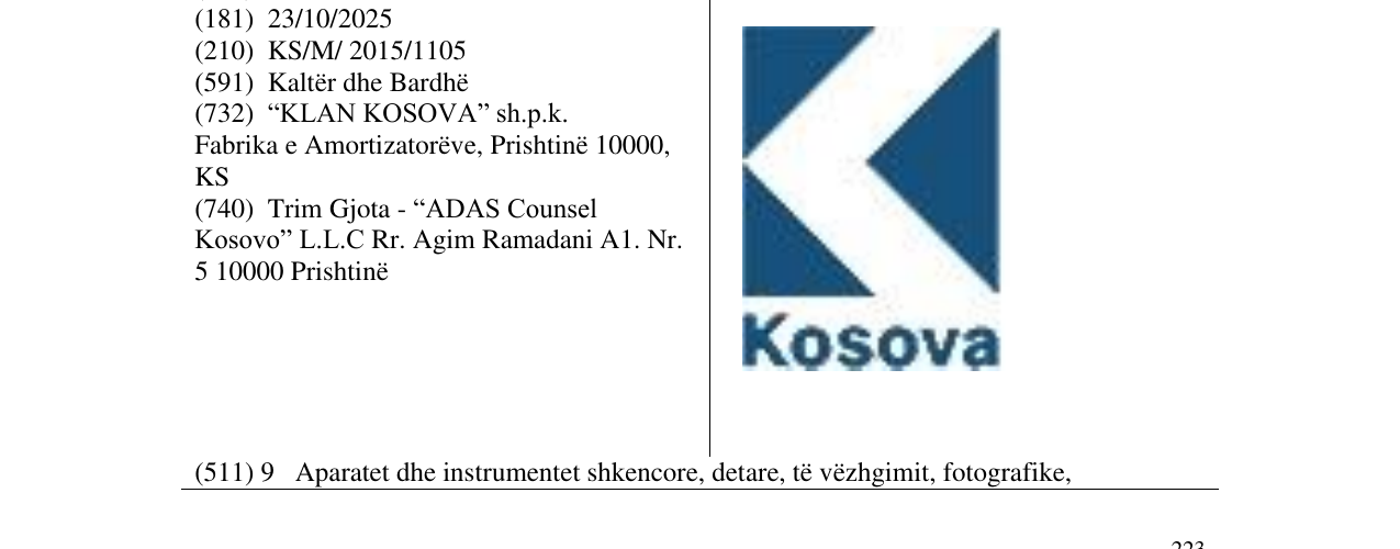 Zëri i markës Klan Kosova në buletin