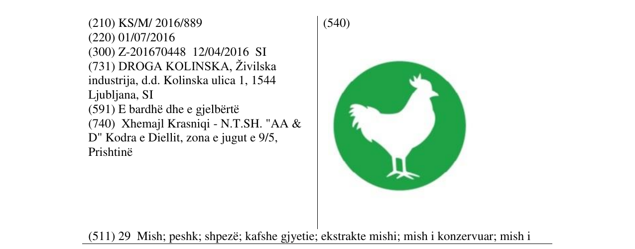 Zëri i markës Markë figurative në buletin