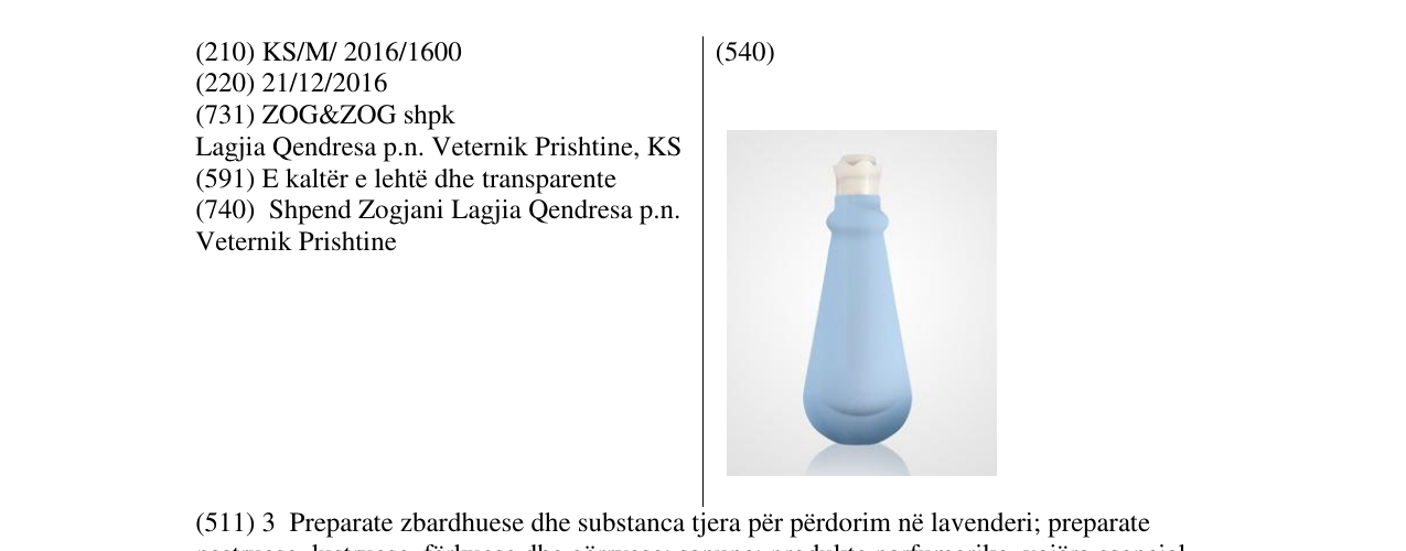 Zëri i markës Markë figurative në buletin