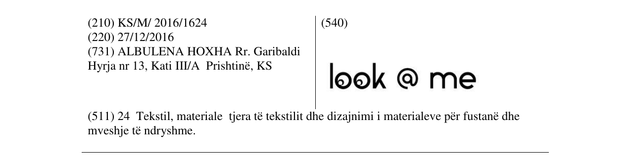 Zëri i markës look @ me në buletin