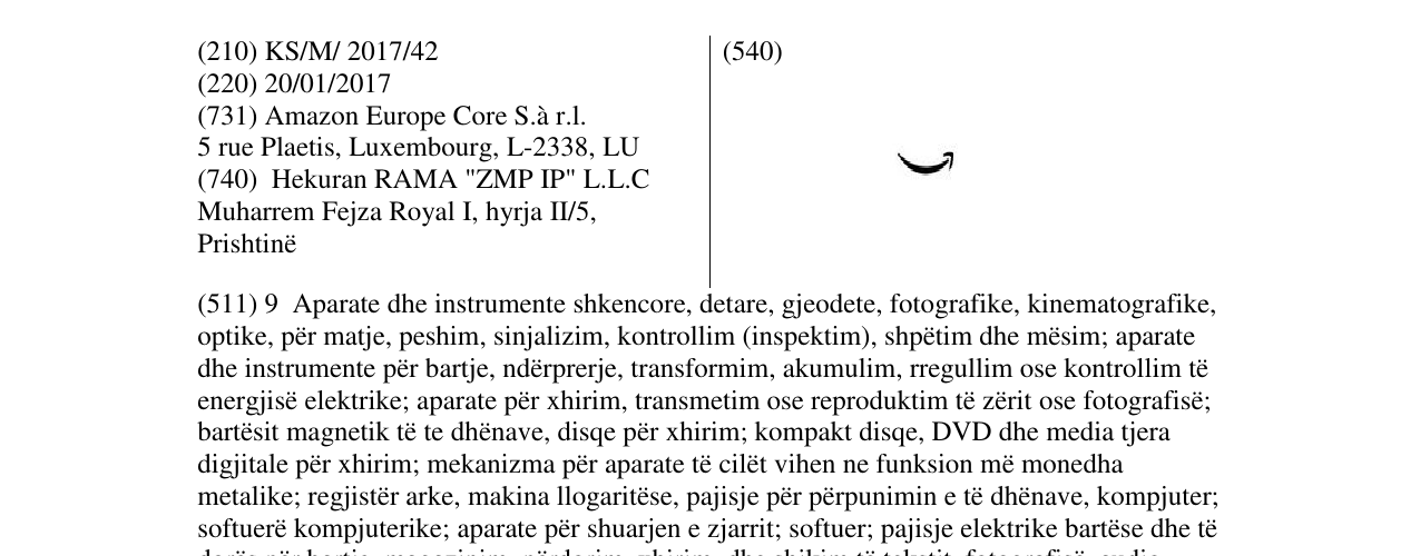 Zëri i markës Markë figurative në buletin