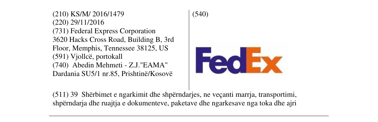 Zëri i markës FedEx në buletin