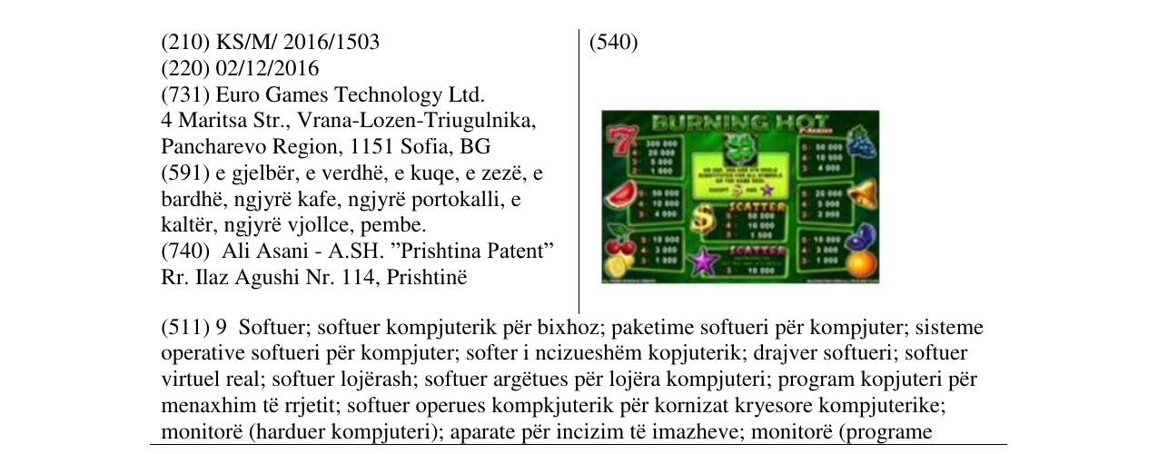 Zëri i markës Markë figurative në buletin