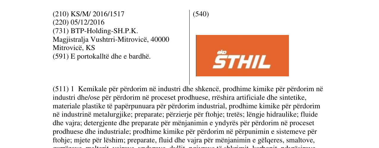 Zëri i markës eko STHIL në buletin
