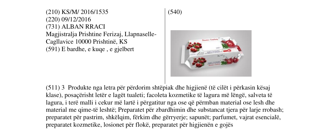 Zëri i markës Markë figurative në buletin