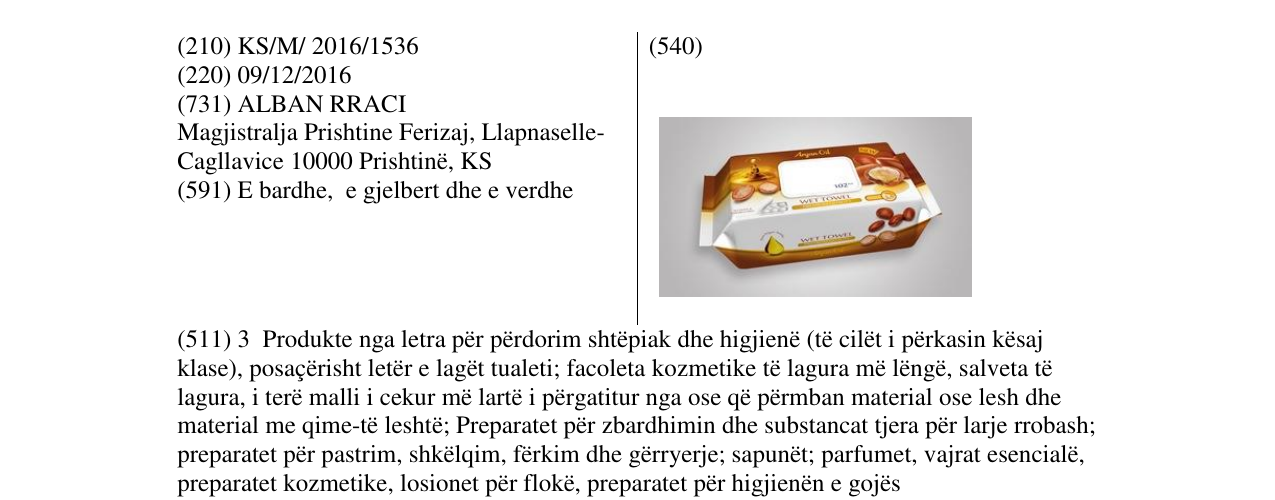 Zëri i markës Markë figurative në buletin