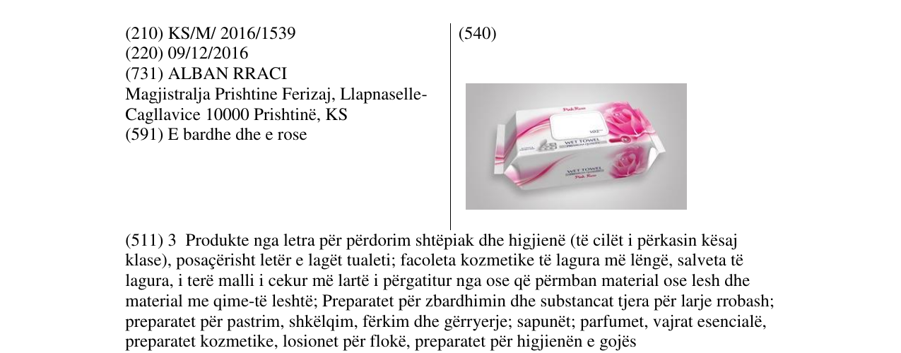 Zëri i markës Markë figurative në buletin