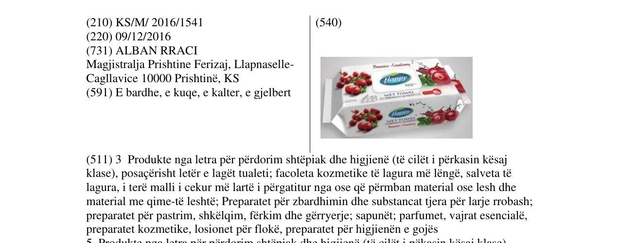 Zëri i markës Happy në buletin