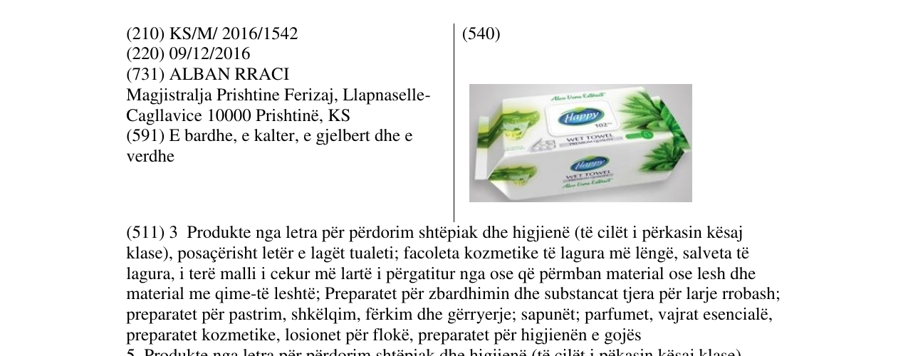 Zëri i markës Happy në buletin