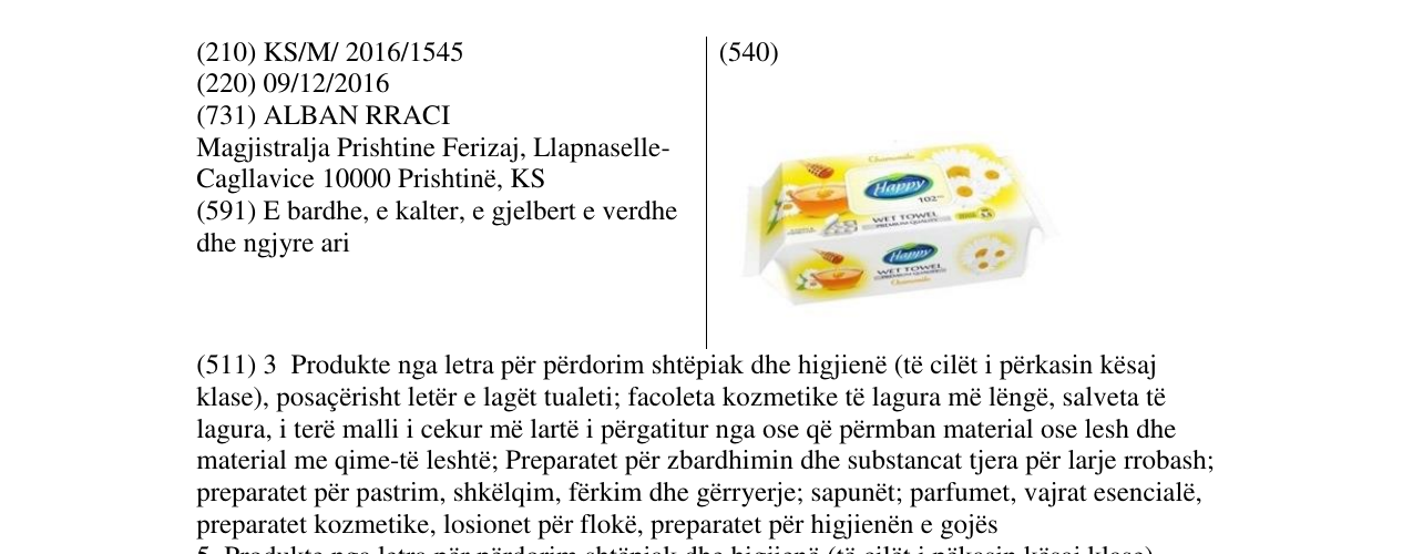 Zëri i markës Happy në buletin