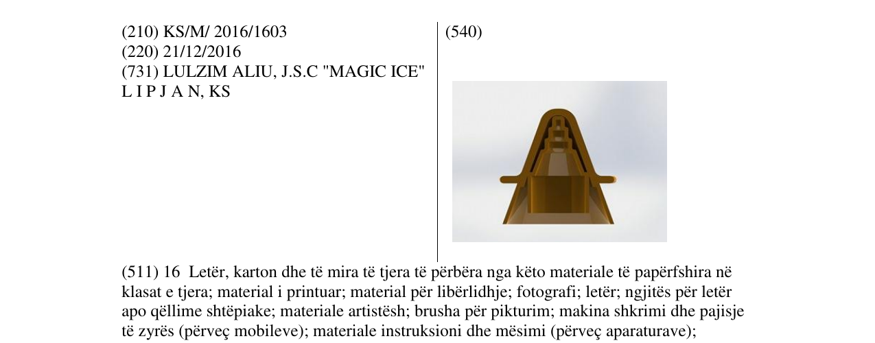 Zëri i markës Markë figurative në buletin