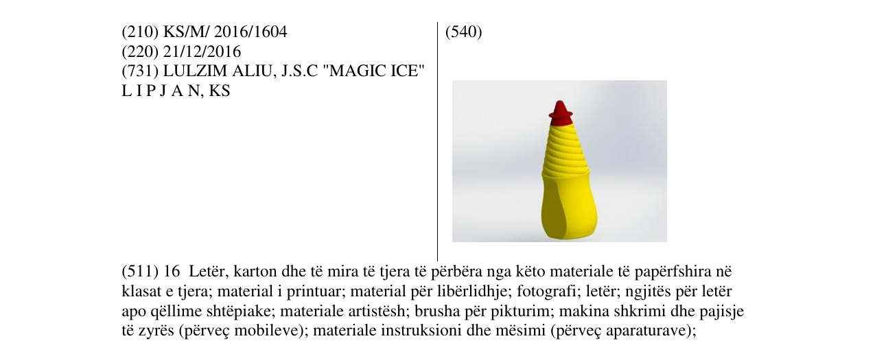 Zëri i markës Markë figurative në buletin